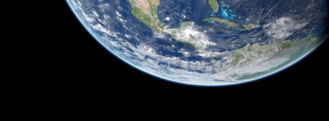 View of Earth from cosmos